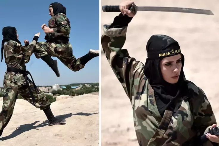 Kadın ninjalar, İsrail askerlerini bekliyor