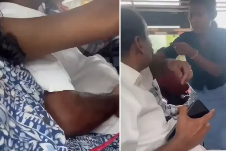 Otobüste infial yaratan görüntü Genç kadının tepkisi sert oldu