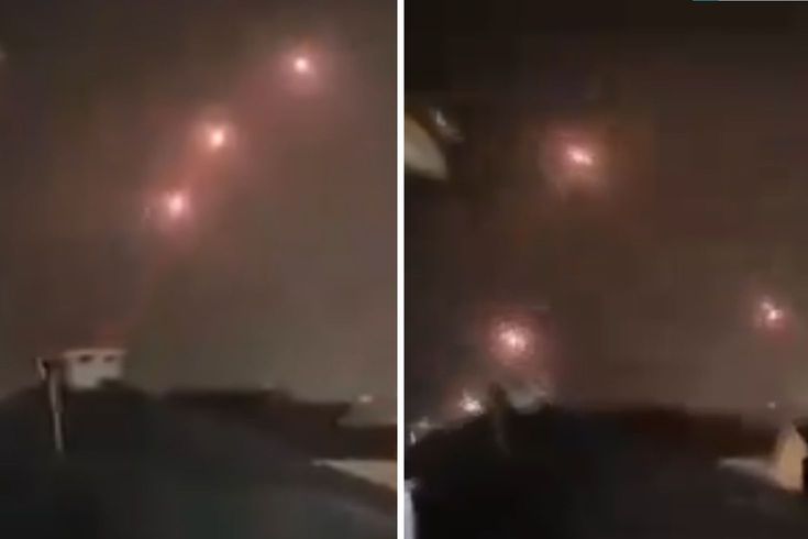 Hizbullah’dan İsrail’e roket saldırısı Gökyüzü aydınlandı