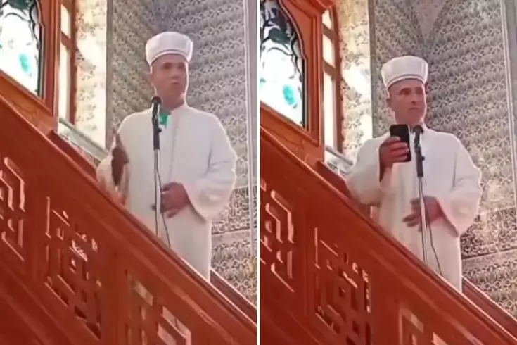 Trabzon’da imamdan hutbe sırasında telefonla oynayan cemaate tepki