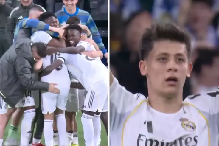 Arda Güler’den inanılmaz gol Orta sahasının gerisinden attı