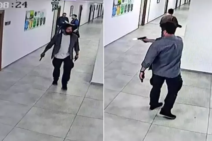 Kaymakamlık saldırganı katliama gelmiş Görüntülerdeki detaya dikkat