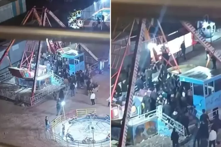 Oyun alanı savaş alanına döndü Bir anda ortalık karıştı