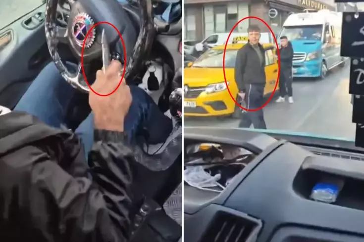 Minibüsü karıştıran iddia Şüpheli “İnmem“ dedi, şoför bıçağı kaptı