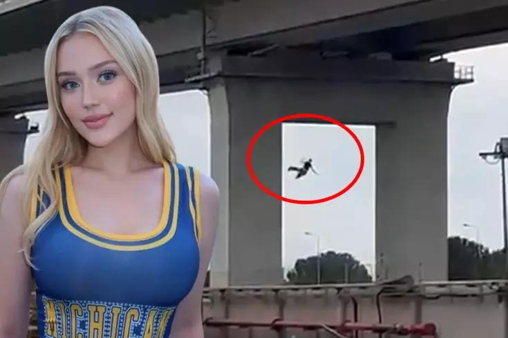 İşte fenomen Kübra Karaaslan’ın köprüden atlayarak intihar ettiği anlar