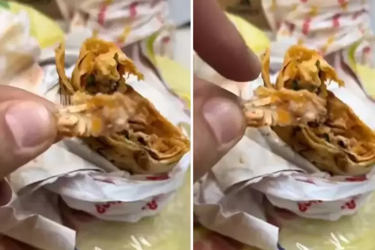 Bu artık başka seviye Dürümün içinden çıkan şey inanılmaz