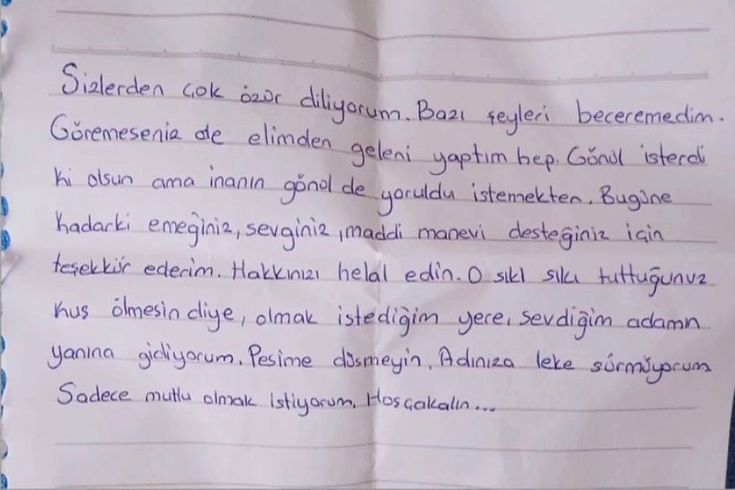 Kayıp olarak aranan Seda, ailesine mektup bırakmış: Peşime düşmeyin