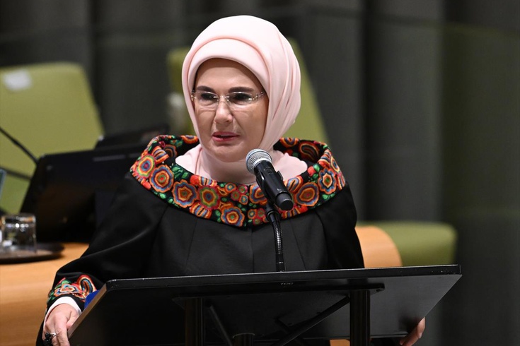 Emine Erdoğan, 'UEA Yüksek Düzeyli Enerji Dönüşümü Diyaloğu Toplantısı'nda konuştu: