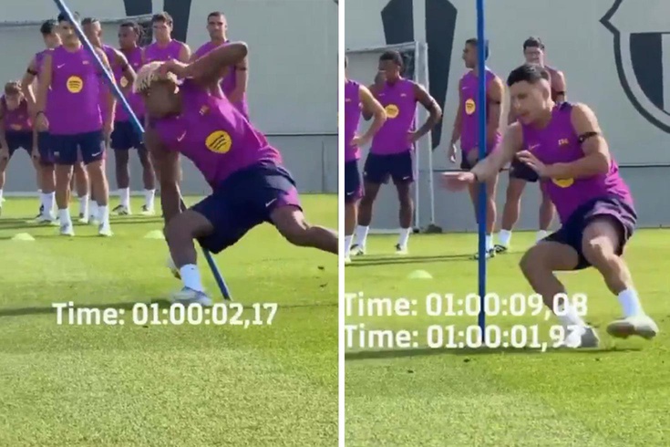 Barcelona'dan gözdağı gibi antrenman! Tempo bir an olsun düşmedi