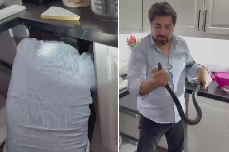Yılancı Kemal'e dişli rakip! Yakalamak tam 4 saat sürdü