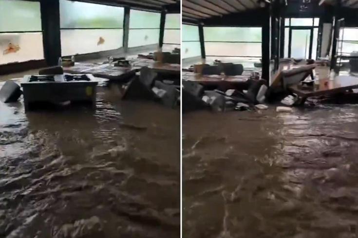 Trabzon’da sel felaketi Kebapçıyı sular bastı