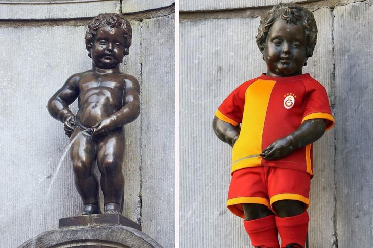 Belçika’nın ünlü Manneken Pis heykeli Galatasaray forması giyecek
