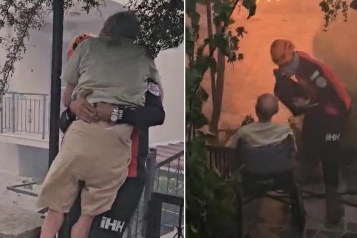 Yangında mahsur kalanları ekipler böyle kurtardı