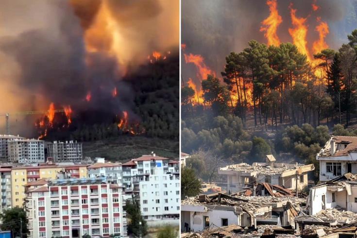 Alevler saatlerdir söndürülemiyor Hatay’dan gelen görüntüler korkunç