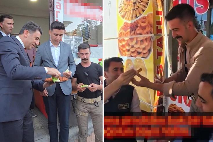 Vali Aygöl, çiğ köfteyi tatlıya bağladı