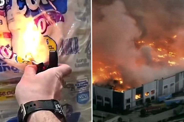 Maaşına kızdı, dev depoyu yaktı: O anları sosyal medyada paylaştı