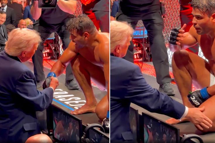 Trump’tan Brezilyalı dövüşçüye: Çok yakışıklı bir adamsın, model olabilirsin