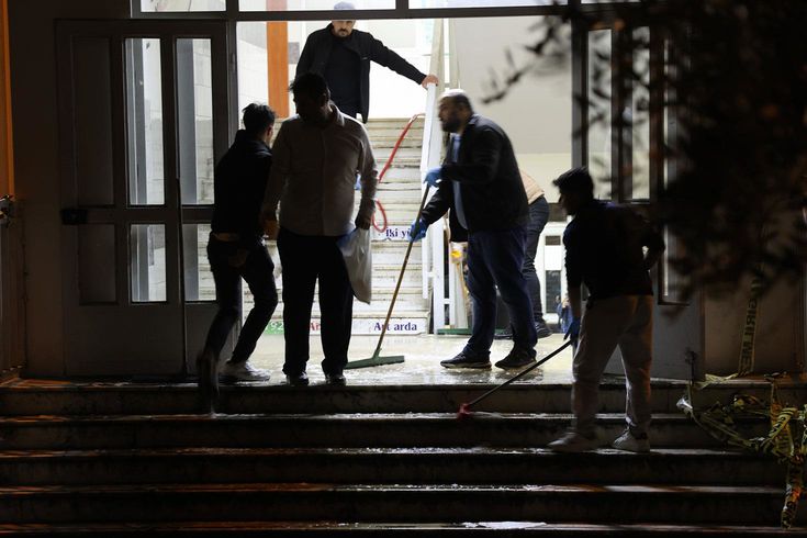 Saldırının yaşandığı okuldan geriye bu görüntüler kaldı