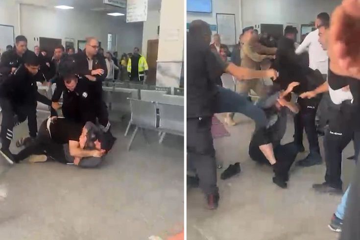 Şanlıurfa’da hastanede kavga kamerada