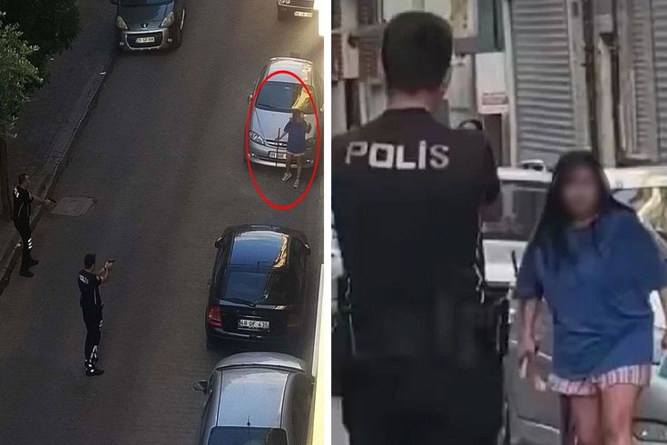 Aydın’da samuray kılıcıyla sokağa çıkan genç kız dehşet saçtı
