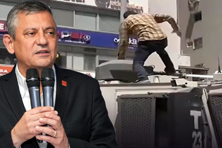 TOMA’nın üstüne çıkıp zarar veren saldırgan tutuklandı