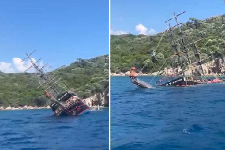 Marmaris’te 110 yolculu gezi teknesi sulara gömüldü