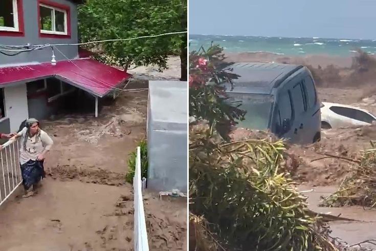 Hatay ve Osmaniye’yi sel vurdu Evler, yollar ve araçlar zarar gördü