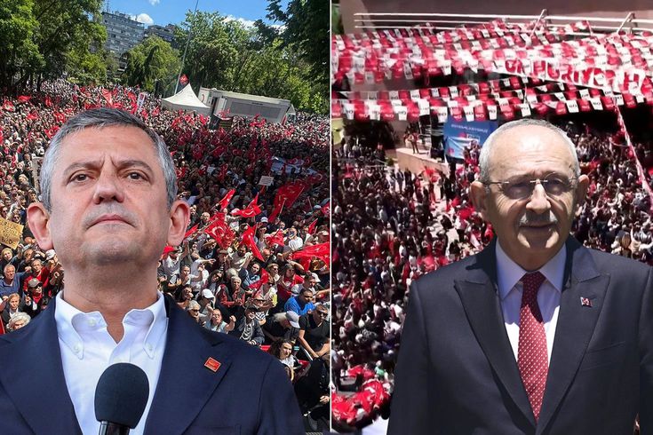 Ankara’da iki ayrı CHP mitingi Katılım farkı dikkat çekti