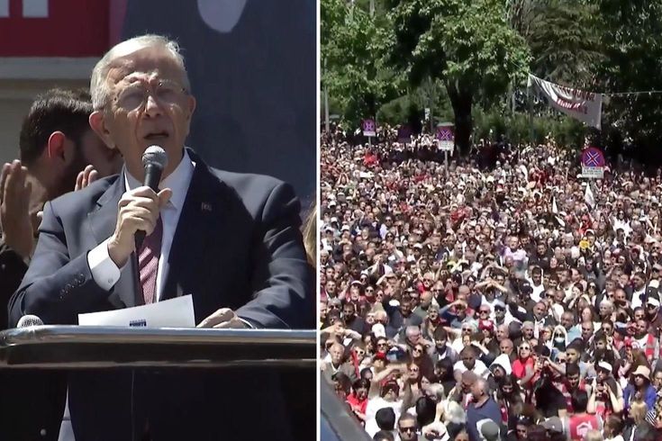 Tarafını belli eden Mansur Yavaş’ın zor anları Atılan slogan nedeniyle konuşamadı