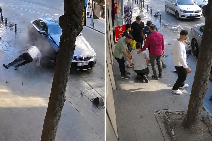 İstanbul’da yayaya çarpan sürücü, yaralıyı bırakıp arabasını kontrol etti