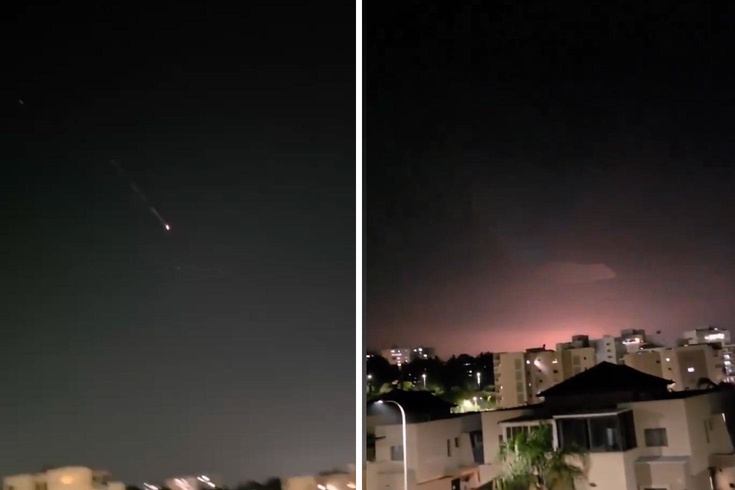İran’ın misillemesinde bir füze Tel Aviv’e isabet etti