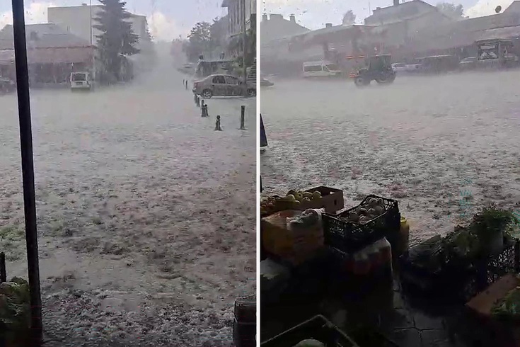 Kars’ta sağanak ve dolu, sele neden oldu