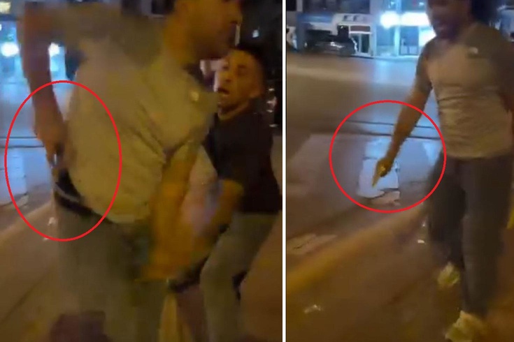 Dehşetin kaynağı bir polis memuru: Silahını çekip vatandaşlara tehditler savurdu