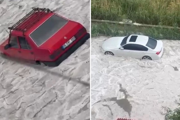 Başkenti sağanak ve dolu vurdu, yaşam durma noktasında geldi