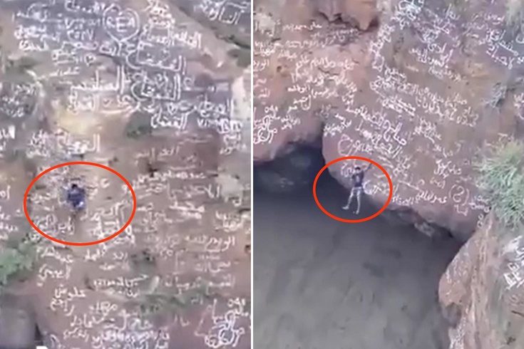 Yemen’in “Örümcek Adam“ı volkan kraterinde can verdi