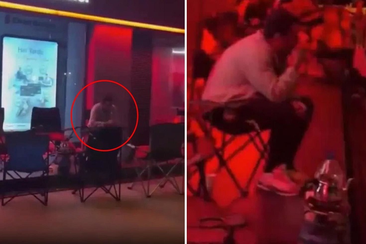 Bakan Kurum “Bugün başladı“ dedi, sandalyesini alan bankanın önüne koştu