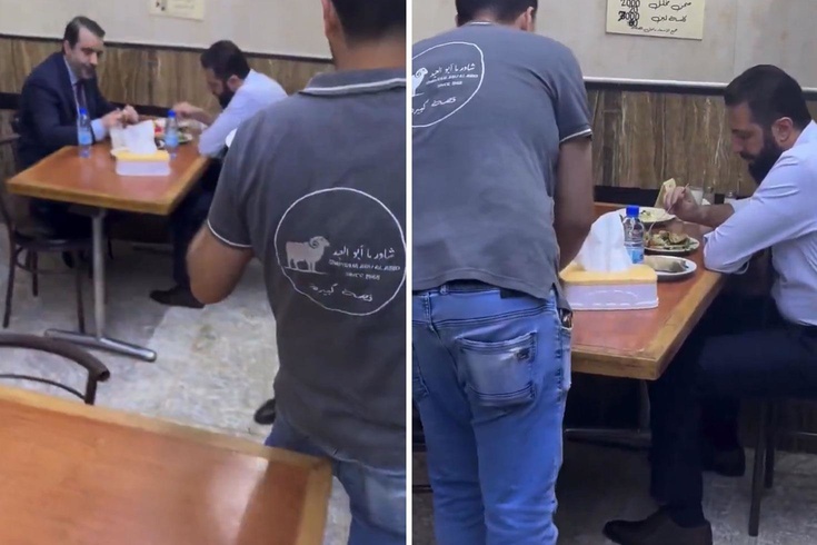 Suriye Cumhurbaşkanı Şara, Dışişleri Bakanı Şeybani ile esnaf lokantasında yemek yerken görüntülendi