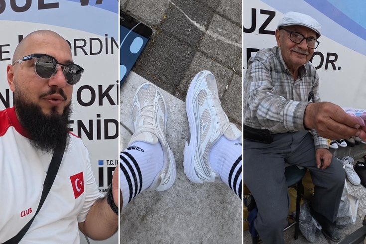 Azerbaycanlı fenomenden 81 yaşındaki ayakkabı boyacısına büyük jest