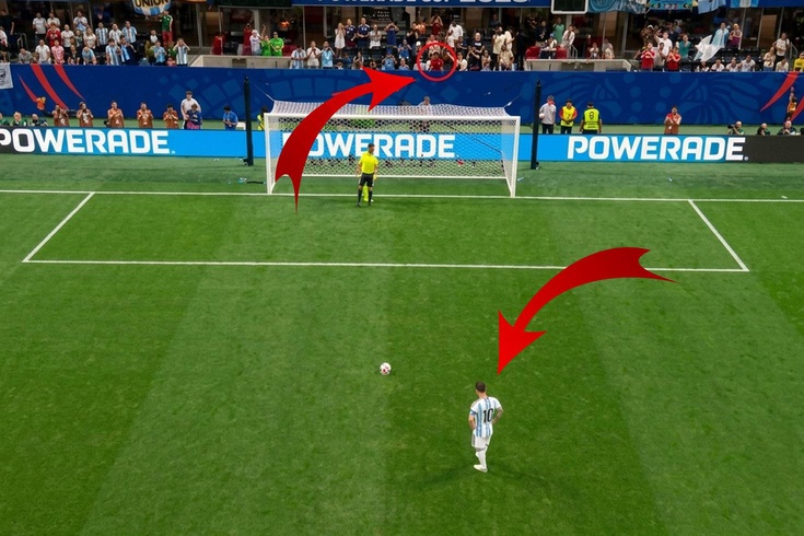 Görüntüdeki ismi hepiniz tanıyorsunuz Messi penaltıyı kaçırsın diye şekilden şekle girdi