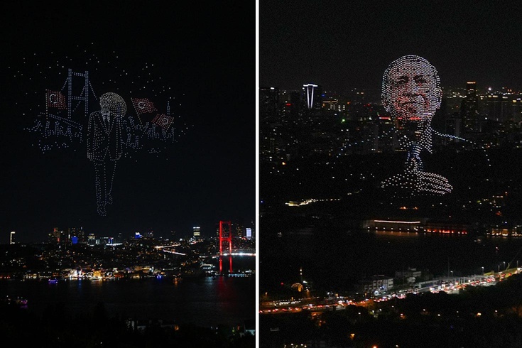 15 Temmuz’un 10. yılında 1500 dronlu ışık gösterisi