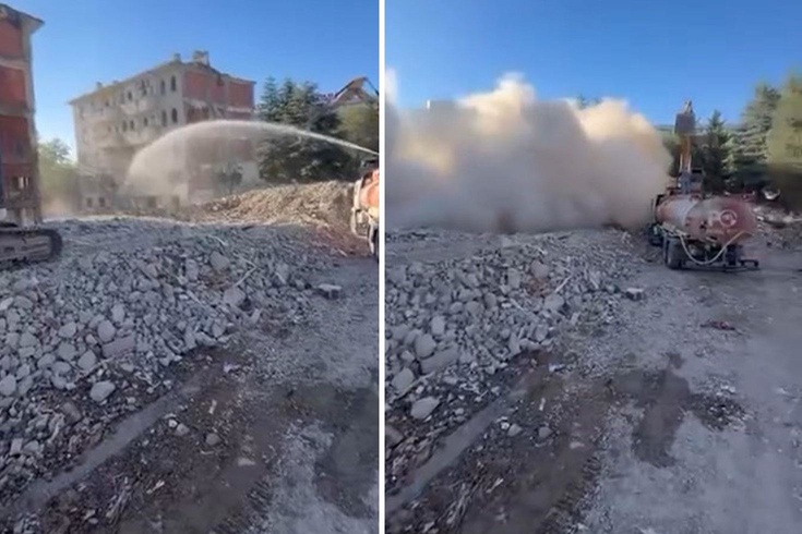 Elazığ’da 5 katlı bina korna sesi ile yıkıldı