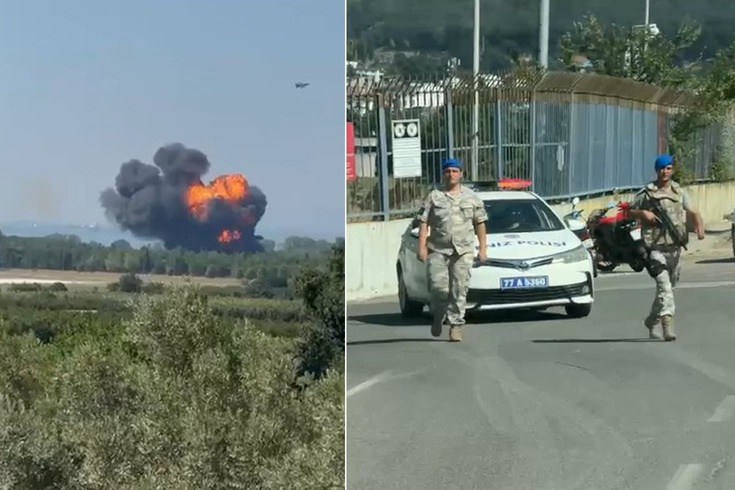 Yalova’da F-16 eğitim uçağı düştü