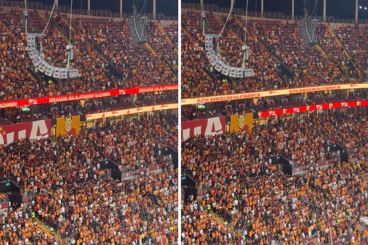 Galatasaray tribünlerinden “Mustafa Kemal’in askerleriyiz“ tezahüratı
