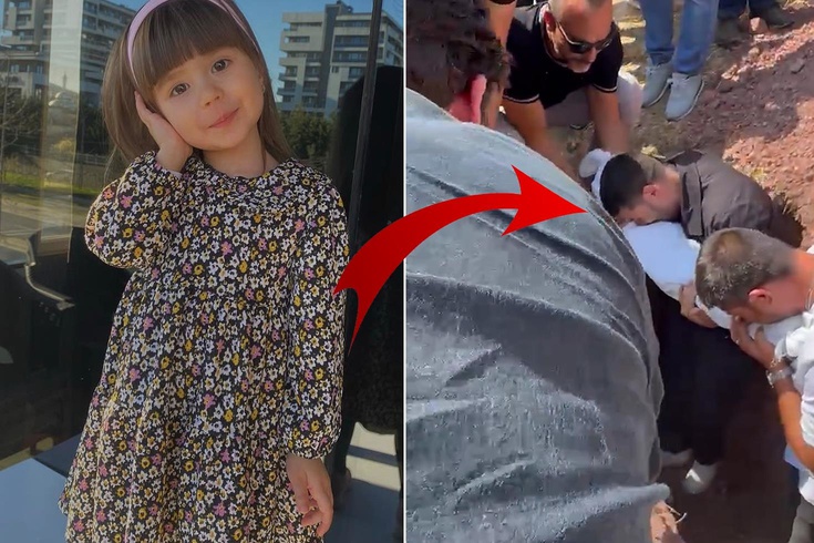 Bir babanın en ağır vedası 4 yaşındaki kızına son kez sarıldı