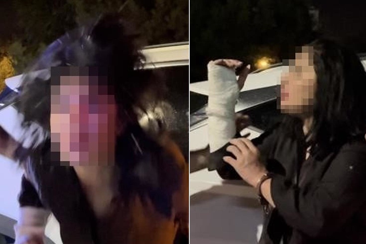 Ortalığı birbirine kattı Ters yola girip gazetecilere tükürdü, polis aracına saldırdı
