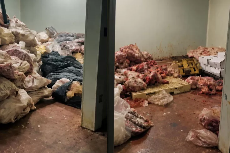 Görüntüler başkentimizden Tam 104 ton ete el koyuldu