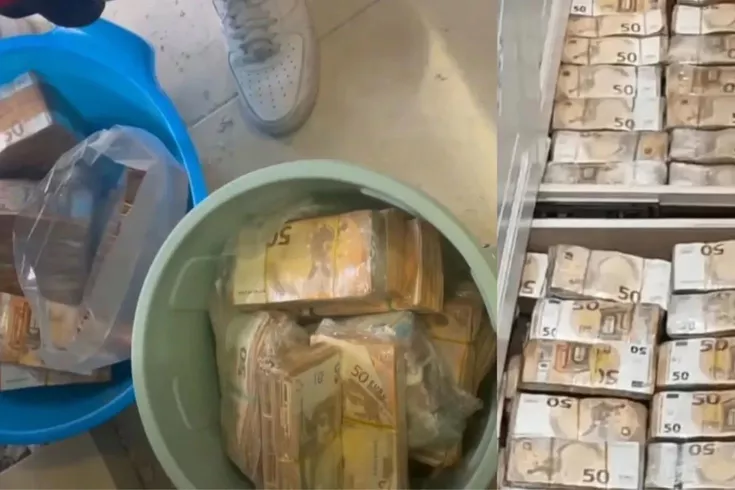 Ev değil banka Duvarlardan, fayansların altından milyonlarca Euro çıktı