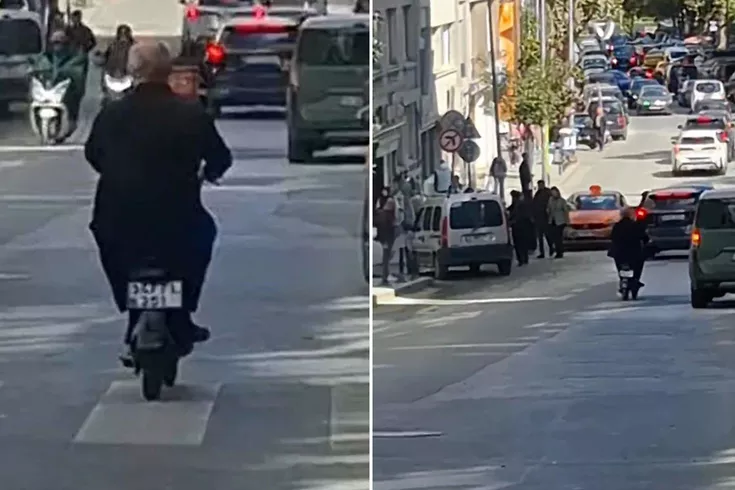 Halit Ergenç’ten İstanbul trafiğine scooterlı çözüm
