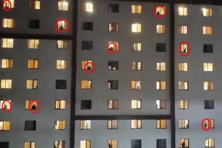 Görüntüler öğrenci yurdundan: Hepsi tek bir ağızdan bağırdı