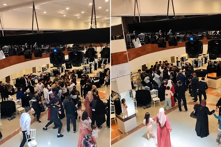 Düğünde takı kavgası Gelin ve damadın ailesi birbirine girdi, sandalyeler havada uçuştu